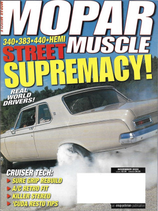 MOPAR MUSCLE 2000 NOV - JAYHAWKER, RARE BEE, W-250